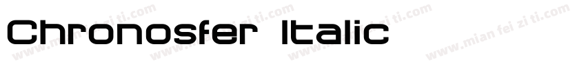 Chronosfer Italic字体转换